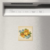 Magnets de rose jaune doux (In Situ (Lave-vaisselle))