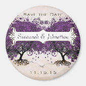 Magnets de sauvegarde d'arbre de coeur simplement  (Devant)