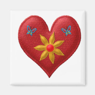 MAGNETS de serrure du COEUR ROUGE, Réfrigérateur