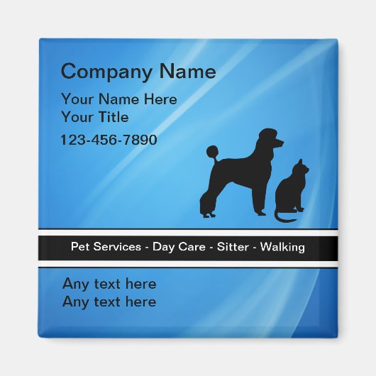 Magnets de service pour animaux (Devant)