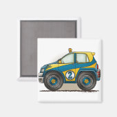 Magnets de voiture de rallye bleu (Recto/Verso)