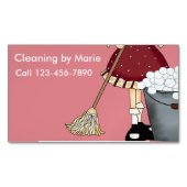 Magnets d'entreprise de nettoyage rétro (devant)