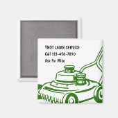 Magnets d'entreprise de tondeuse de pelouse (Recto/Verso)