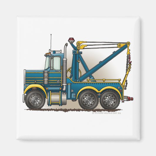Magnets d'épave de camion Blue Tow (Devant)