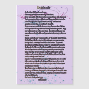 Magnets Desiderata 5x7