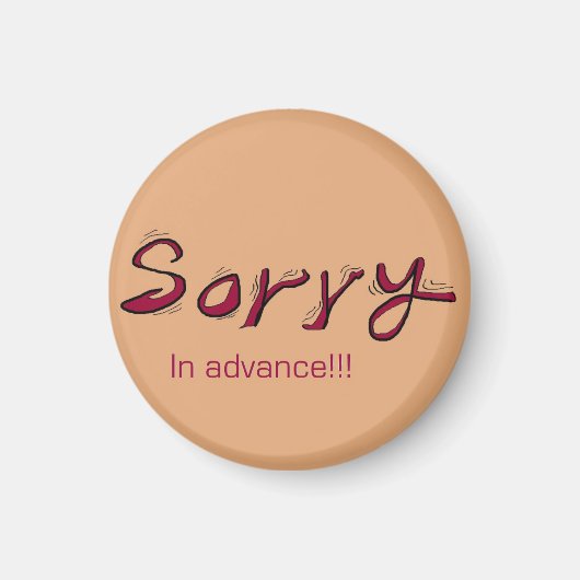 magnets désolés (Devant)