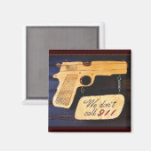 Magnets d'Humour de pistolet (Recto/Verso)