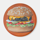 Magnets d'illustration Hamburger (Devant)