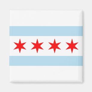Magnets du drapeau de Chicago