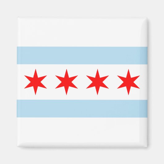Magnets du drapeau de Chicago (Devant)