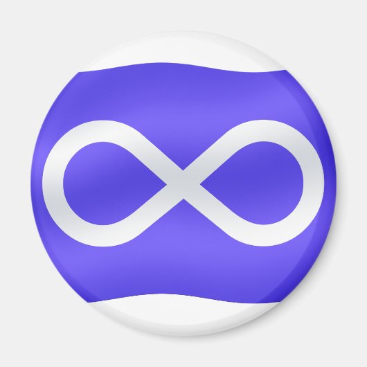 Magnets du drapeau des Métis des Premières nations (Devant)