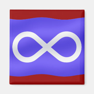 Magnets du drapeau des Métis des Premières nations