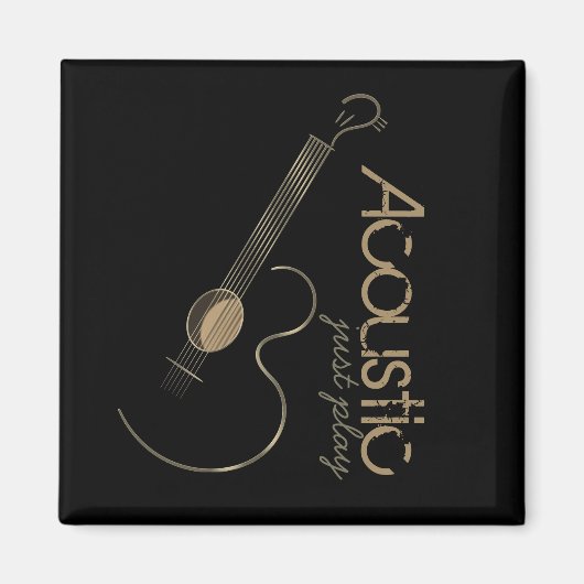 Magnets du logo de guitare acoustique (Devant)