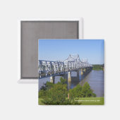 Magnets du pont du fleuve Mississippi (Recto/Verso)