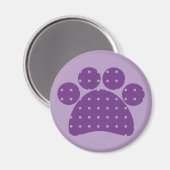 Magnets Empreintes de pattes violets (Recto/Verso)