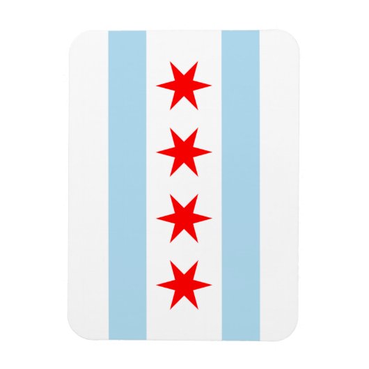 Magnets Flex Premium Flag de Chicago (Vertical)