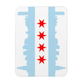Magnets Flex Premium Flag de Chicago (Vertical)