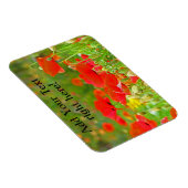 Magnets flexibles Ajouter votre texte Fleurs de pa (Côté Droit)