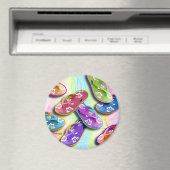 Magnets - FLIP FLOPS Pop Art (In Situ (Lave-vaisselle))