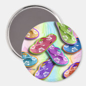 Magnets - FLIP FLOPS Pop Art (Recto/Verso)