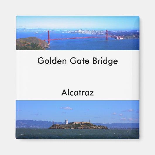 Magnets - Golden Gate Bridge et Alcatraz (Devant)