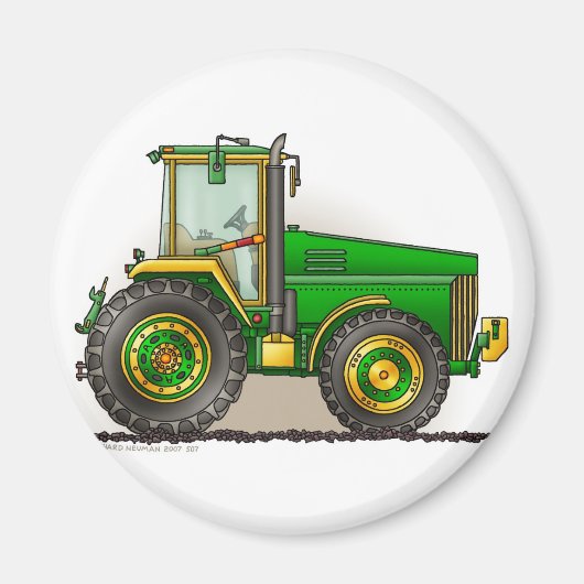 Magnets Green Big Tractor (Devant)