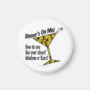 MAGNETS Het Eten Is Van Mij, Olijven? Medium of Ra Magneet