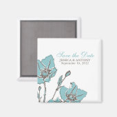 Magnets Mariages Blue Blossoms (Recto/Verso)