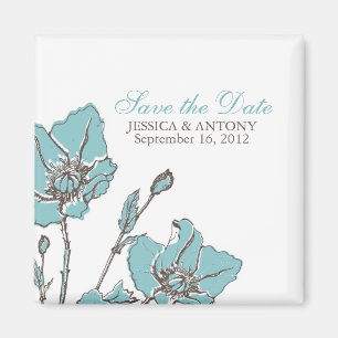 Magnets Mariages Blue Blossoms