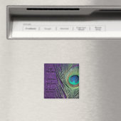 Magnets Mariages de Peacock violet Glitt (In Situ (Lave-vaisselle))