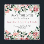 Magnets Mariages floraux<br><div class="desc">Ne laissez personne oublier RSVP ! Passez un aimant avec l'invitation,  afin que les clients puissent les coller à leur frigo. Un aimant simpliste avec un magnifique bouquet floral aux tons vintages rose et vert. Cliquez pour modifier cette conception pour la customiser avec vos détails.</div>