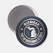 magnets "Michigan Steel" (Bleu) (Recto/Verso)