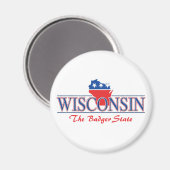 Magnets patriotiques du Wisconsin (Recto/Verso)