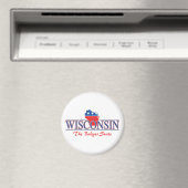 Magnets patriotiques du Wisconsin (In Situ (Lave-vaisselle))