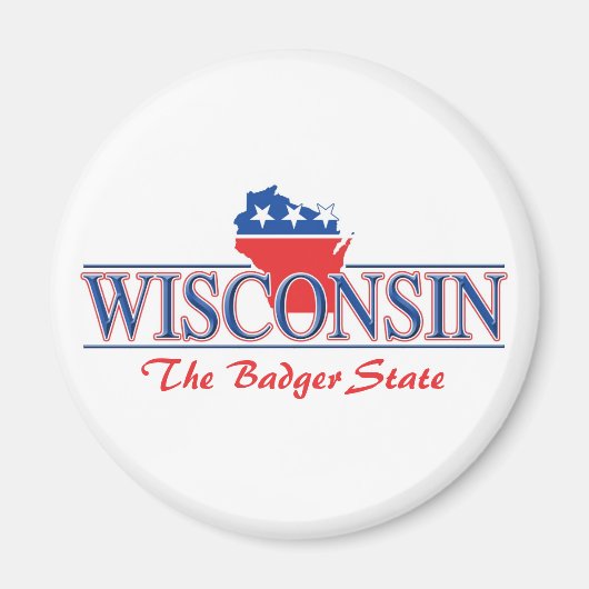 Magnets patriotiques du Wisconsin (Devant)