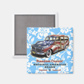 Magnets patriotiques hawaïens de Freedom Cruisin (Recto/Verso)