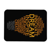 Magnets personnalisés Inspiration Light Bulle (Horizontal)