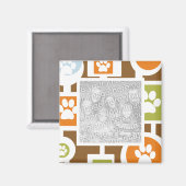 magnets photo Motifs Empreintes de pattes des anné (Recto/Verso)