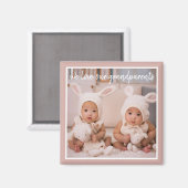 Magnets photos pour bébés pour grands-parents (Recto/Verso)