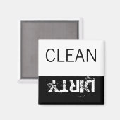 Magnets propres ou sales Étiquettes de lave-linge (Recto/Verso)