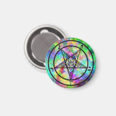 Magnets psychédéliques de Baphomet (Recto/Verso)
