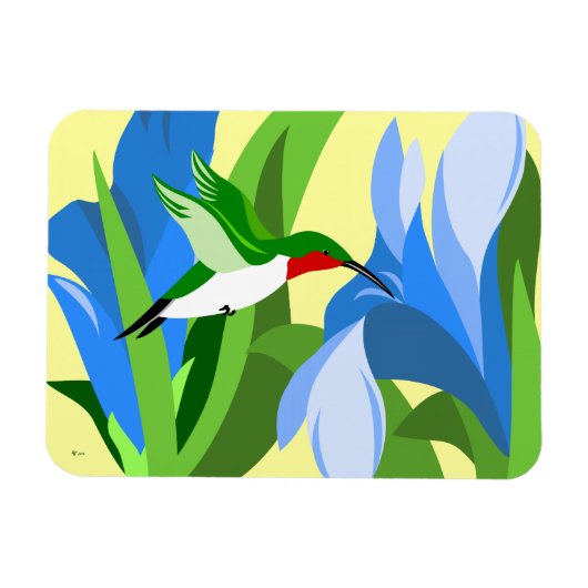 Magnets rectangulaires des colibris (Horizontal)