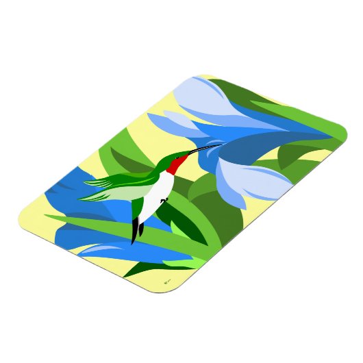 Magnets rectangulaires des colibris (Côté Gauche)