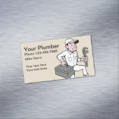 Magnets simples de Carte de visite de plomberie (In Situ)