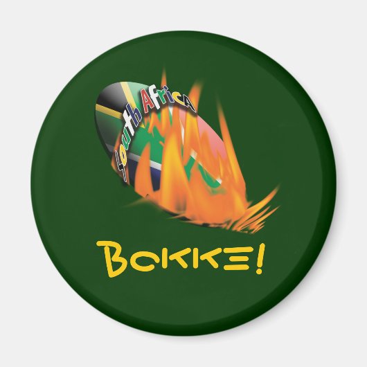 Magnets sud-africains fans et supporters de rugby (Devant)