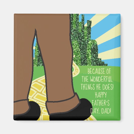 Magnetvierkant vanwege prachtige dingen die hij do magneet (Voorkant)