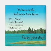 Magnetwervactivering van het meer Wifi-wachtwoord Magneet (Voorkant)