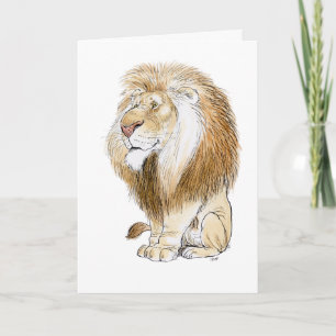 Magnificant Lion Wenskaart Kaart