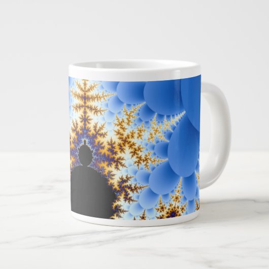 Magnificant Mandelbrot Fractal Extra Grote Beker (Voorkant rechts)