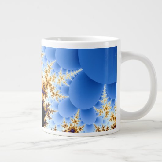 Magnificant Mandelbrot Fractal Extra Grote Beker (Rechts)
